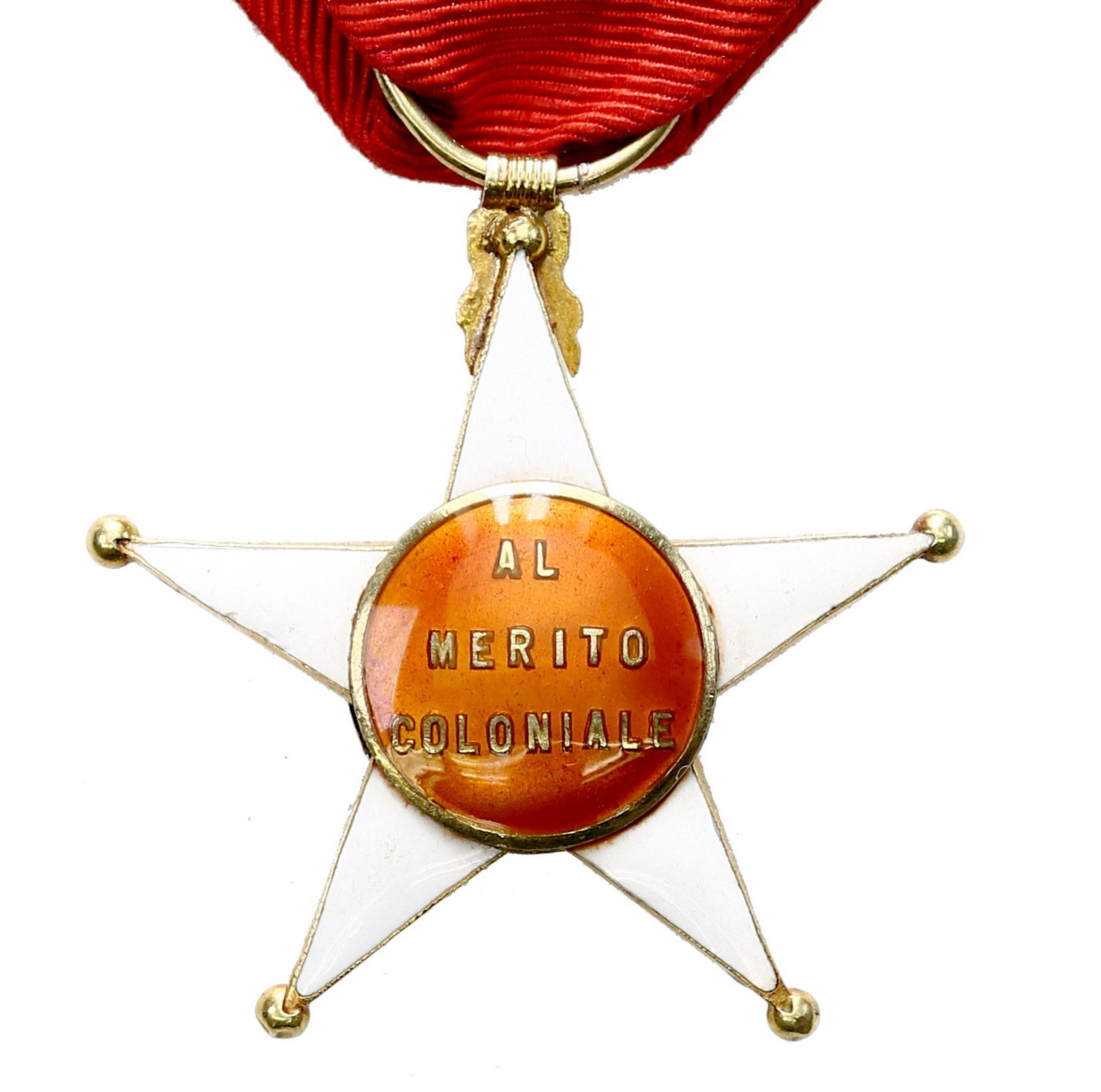 Włochy. Vittorio Emanuele III (1900-1943). Odznaka gwiazda kolonialna za zasługi, 1911